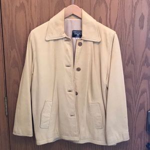 YUMMY SOFT LEATHER COAT Size Smalll